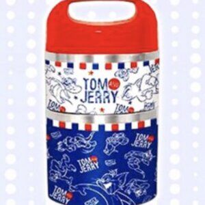 New Tom and Jerry Stainless Steel 2 Layers Thermal Lunch Box Japan Blue & White